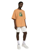 Short-sleeved cotton T-shirt with banana tree print -  | Dolce & Gabbana
