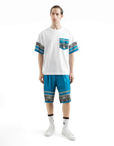Cotton T-shirt with bandanna-print details -  | Dolce &amp; Gabbana