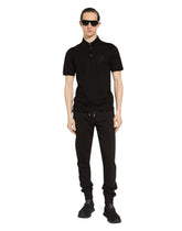 Jersey polo-shirt with DG embroidery -  | Dolce &amp; Gabbana