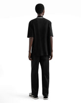 Cotton polo-shirt with bandanna-print details -  | Dolce &amp; Gabbana