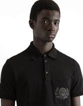 Cotton polo shirt with embroidery -  | Dolce &amp; Gabbana