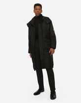 nylon jacket with hood and logo plate -  | Dolce &amp; Gabbana