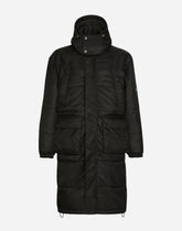 nylon jacket with hood and logo plate -  | Dolce &amp; Gabbana