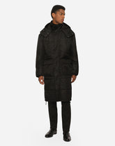 nylon jacket with hood and logo plate -  | Dolce &amp; Gabbana