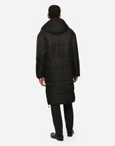 nylon jacket with hood and logo plate -  | Dolce &amp; Gabbana