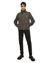 Stretch jersey jacket with branded tag -  | Dolce &amp; Gabbana