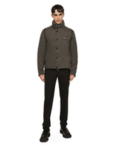 Stretch jersey jacket with branded tag -  | Dolce &amp; Gabbana