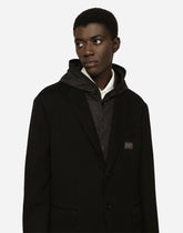 Hooded jersey jacket and nylon vest -  | Dolce & Gabbana