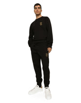 Cotton jersey sweatshirt with embroidery -  | Dolce &amp; Gabbana