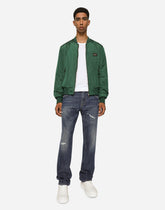 Nylon jacket with branded tag -  | Dolce &amp; Gabbana