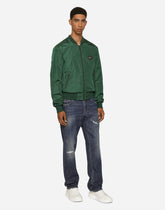Nylon jacket with branded tag -  | Dolce &amp; Gabbana