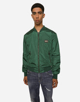 Nylon jacket with branded tag -  | Dolce &amp; Gabbana