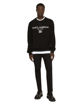 Jersey sweatshirt with DG embroidery -  | Dolce &amp; Gabbana