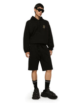 Cotton jersey hoodie with embroidery -  | Dolce &amp; Gabbana