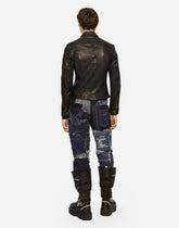 Washed leather jacket -  | Dolce &amp; Gabbana