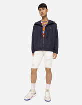 Nylon jacket with hood and branded tag -  | Dolce &amp; Gabbana