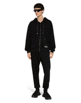 Zip-up hoodie with all-over DG print -  | Dolce &amp; Gabbana