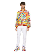 Carretto-print nylon jacket -  | Dolce & Gabbana
