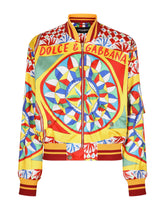 Carretto-print nylon jacket -  | Dolce & Gabbana