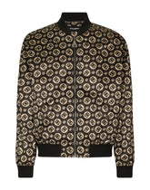 Nylon jacket with all-over DG logo print -  | Dolce &amp; Gabbana