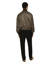 Nylon jacket with all-over DG logo print -  | Dolce &amp; Gabbana