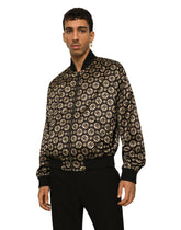 Nylon jacket with all-over DG logo print -  | Dolce &amp; Gabbana