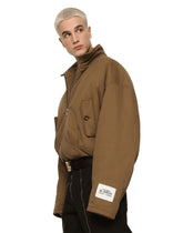 Padded washed stretch drill jacket -  | Dolce &amp; Gabbana