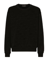 Jersey sweatshirt with flocked Dolce&Gabbana logo -  | Dolce & Gabbana