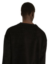 Jersey sweatshirt with flocked Dolce&Gabbana logo -  | Dolce & Gabbana