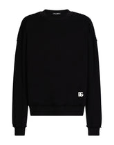 Round-neck sweatshirt with banana tree print -  | Dolce & Gabbana