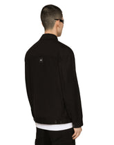 Cotton faille jacket with DGVIB3 patch and embroidery -  | Dolce & Gabbana