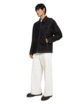 Denim blouson jacket with zip and logo tag -  | Dolce & Gabbana