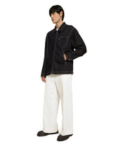 Denim blouson jacket with zip and logo tag -  | Dolce & Gabbana