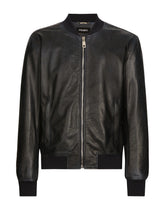 Nappa leather bomber jacket -  | Dolce &amp; Gabbana