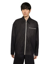 Selvedge denim blouse with zipper -  | Dolce &amp; Gabbana
