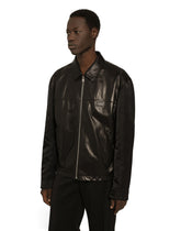 Fabric and leather jacket -  | Dolce &amp; Gabbana