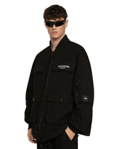 Cotton faille jacket with DGVIB3 patch -  | Dolce & Gabbana