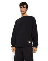 Boat-neck sweatshirt with Marina print -  | Dolce & Gabbana