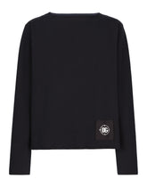 Boat-neck sweatshirt with Marina print -  | Dolce & Gabbana