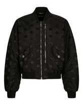 Technical fabric jacquard bomber jacket with DG logo -  | Dolce &amp; Gabbana