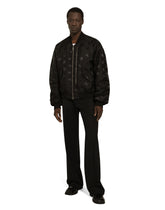 Technical fabric jacquard bomber jacket with DG logo -  | Dolce &amp; Gabbana