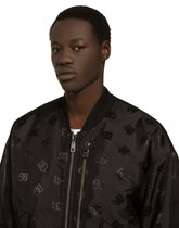 Technical fabric jacquard bomber jacket with DG logo -  | Dolce &amp; Gabbana