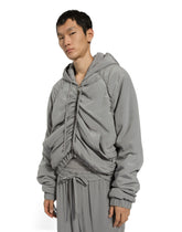 Hooded silk jacket with gathered detailing -  | Dolce &amp; Gabbana