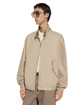 Reversible high-neck jacket with floral print -  | Dolce & Gabbana