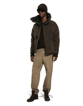 Padded high-neck jacket in canvas -  | Dolce &amp; Gabbana