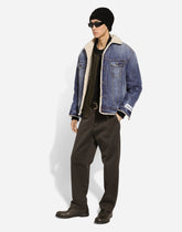 Denim and shearling jacket -  | Dolce &amp; Gabbana