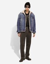 Denim and shearling jacket -  | Dolce &amp; Gabbana
