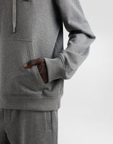 Cotton hoodie with plaque -  | Dolce &amp; Gabbana