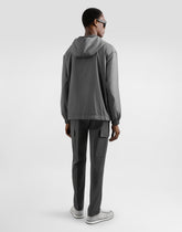 Technical fabric sports jacket with hood -  | Dolce &amp; Gabbana