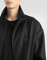 Wool jacket with a high neck and tag -  | Dolce &amp; Gabbana